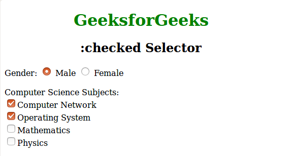 css-checked-selector