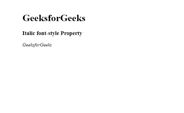 css-font-style-property
