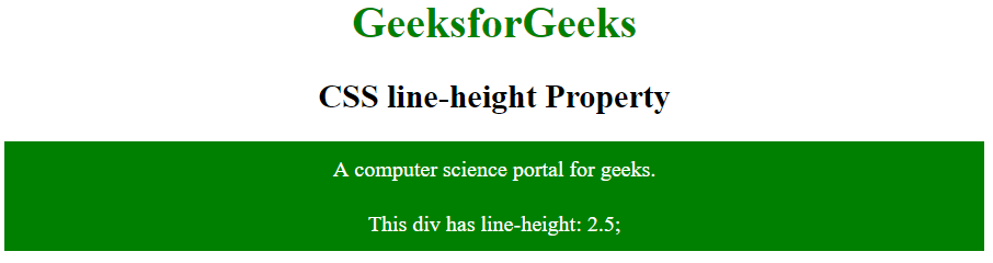 css-line-height-property