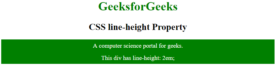 css-line-height-property