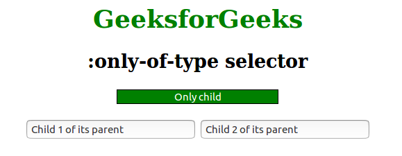 css-only-of-type-selector