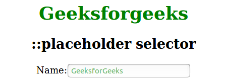 css-placeholder-selector