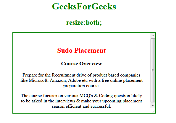 css-resize-property