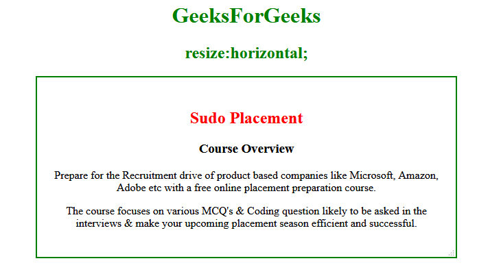 css-resize-property