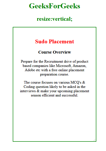 css-resize-property