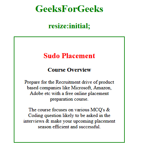 css-resize-property