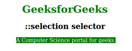 css-selection-selector