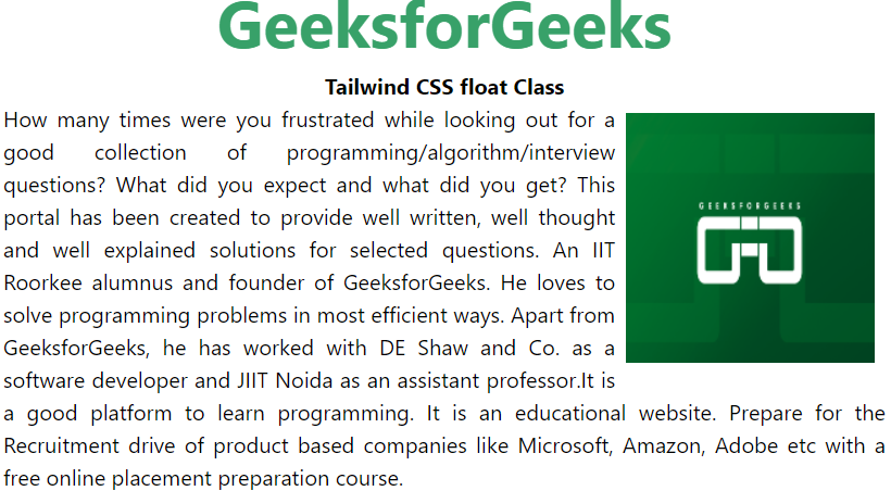 tailwind-css-float