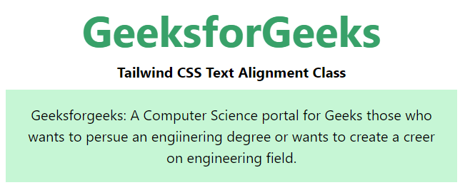 tailwind-css-text-alignment