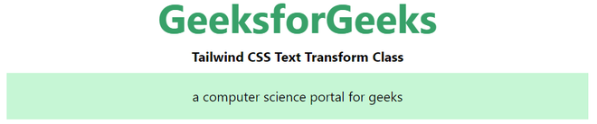 tailwind-css-text-transform