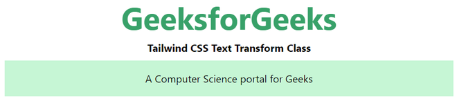 tailwind-css-text-transform
